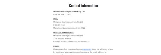 Contact Information