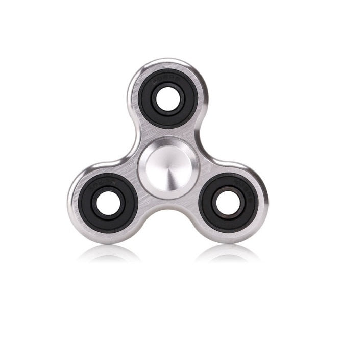 Promotional Items - Fidget Spinner - Silver Aluminium Body - Free running - Aluminium Body