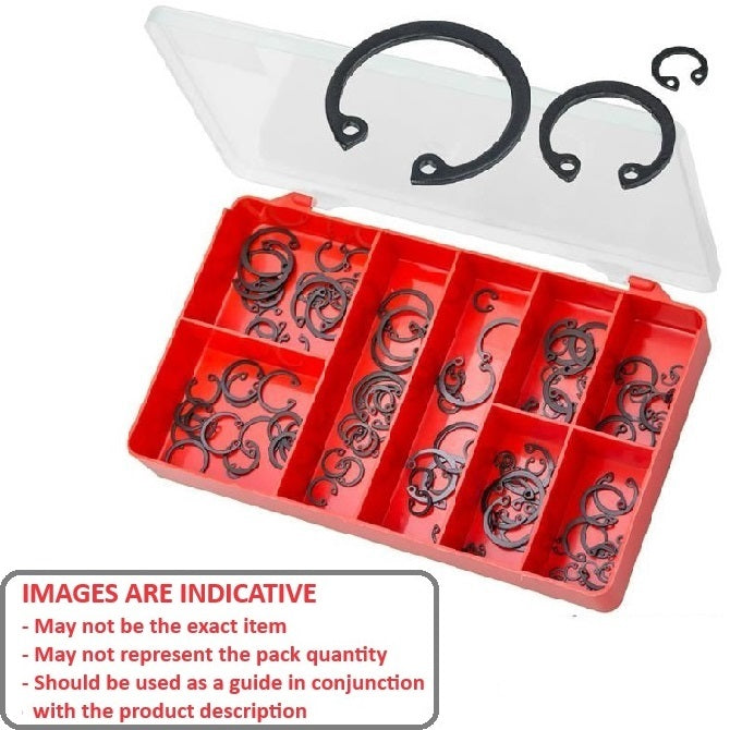 1054429 | AST-CIR-I-IN-0300 --- Small Parts Assortment Kits - Selection Circlips - Internal 300 - Imperial Internal Circlips - 3/8 to 3 inch Range - Carbon Steel