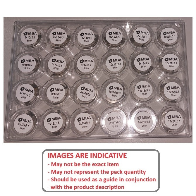 1227171 | AST-SHIM-S4-240 --- Small Parts Assortment Kits - Selection Shim Washers 240 - 10 of each size - - Metric 304 Stainless - Stainless Steel 304 Similar to A2, 18-8 HRB80