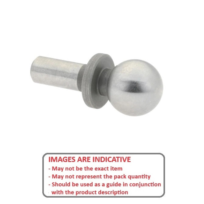 1100344 | BLTO-01270-CS-S2-J --- Tooling Balls - 12.7x9.525x38.1 mm Two Piece - Carbon Steel