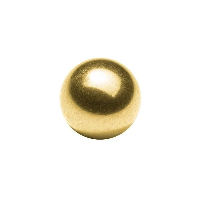 1073928 | BL-00635-BR-G500 (10 Pcs) --- Metallic Balls - 6.35 mm Brass - AFBMA Grade 500 Ball