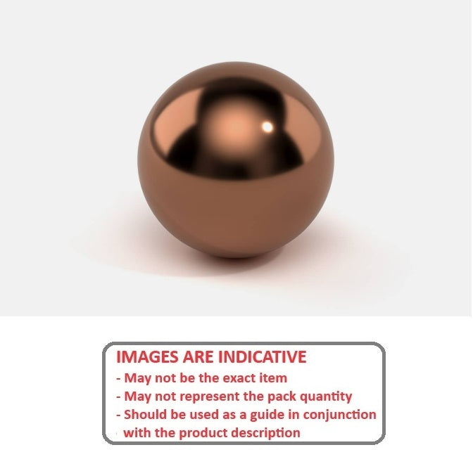 1075882 | BL-00794-COP-G500 (10 Pcs) --- Metallic Balls - 7.938 mm Copper - AFBMA Grade 500 Ball