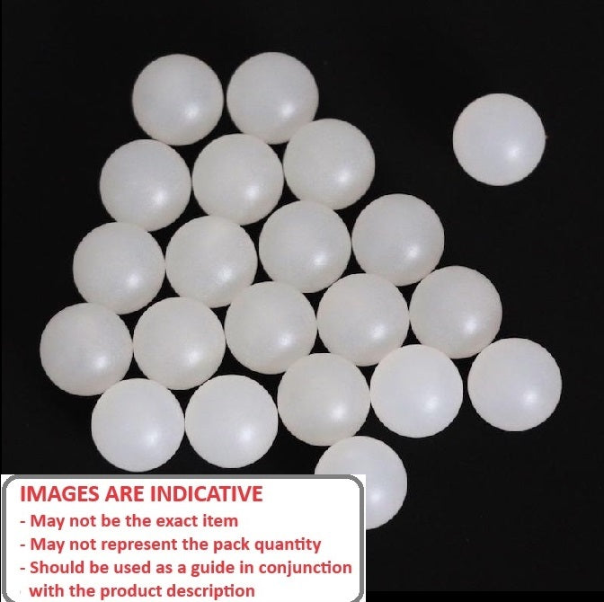 1115770 | BL-01746-PP (350 Pcs) --- Plastic Balls - 17.46 mm Polypropylene - Grade 2