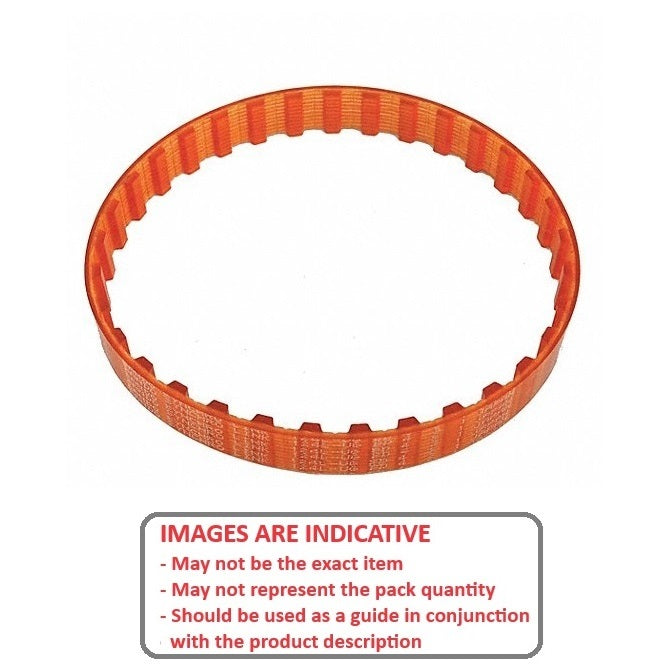 1160546 | B-MXL-0050-0032-PPO (2 Pcs) --- Inch Timing Belts - 50 tooth - 101.6x3.2 mm 2.032mm Pitch MXL - Polyurethane with Polyester Cords Belt