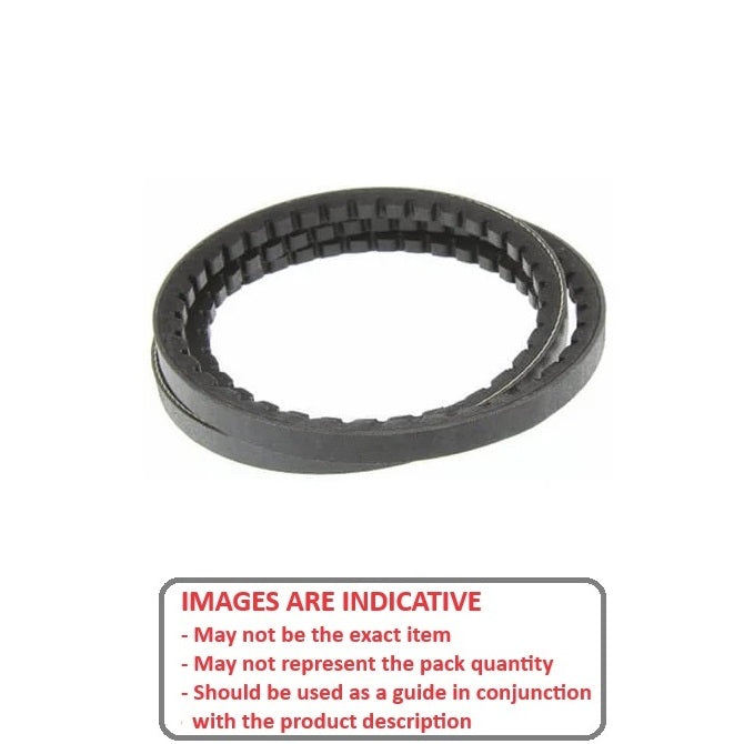 1218967 | BV12-00787-AX31 --- Vee Belts - 787.4 - 31.0 in. - mm - - - 12.7 x 7.9mm Notched AX - Natural Rubber - Raw Edge Belt