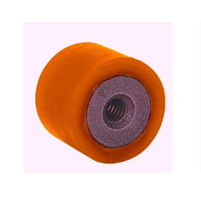 1133336 | AU-810RS (14 Pcs) --- Cylindrical Female Thread Bumpers - 25.4x25.4 mm - 1/4-20 UNC - 6.35mm - - Polyurethane Bumper