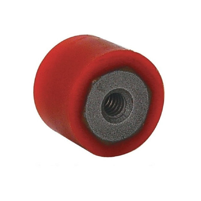 1133337 | AU-960RS (6 Pcs) --- Cylindrical Female Thread Bumpers - 25.4x25.4 mm - 1/4-20 UNC - 6.35mm - - Polyurethane Bumper