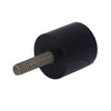 Cylindrical Male Thread Bumpers - 12.7x12.7 mm - 6-32 UNC -3.5mm- - Neoprene Rubber