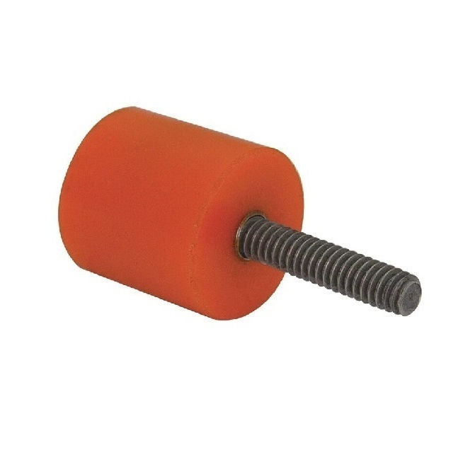 1161378 | AU-803RS (3 Pcs) --- Cylindrical Male Thread Bumpers - 50.8x31.75 mm - 3/8-16 UNC - 9.53mm - Standard - Polyurethane Bumper