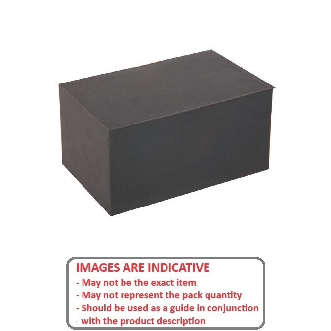 1186893 | FRB-85RS --- Square and Rectangular Bumpers - 101.6x63.5x50.8 mm Standard - Neoprene Rubber 80A Bumper