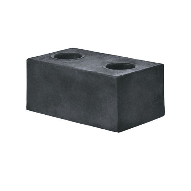 1155197 | FRB-52RS --- Square and Rectangular Bumpers - 44.45x25.4x19.05 mm Steel Plated - Neoprene Rubber Bumper
