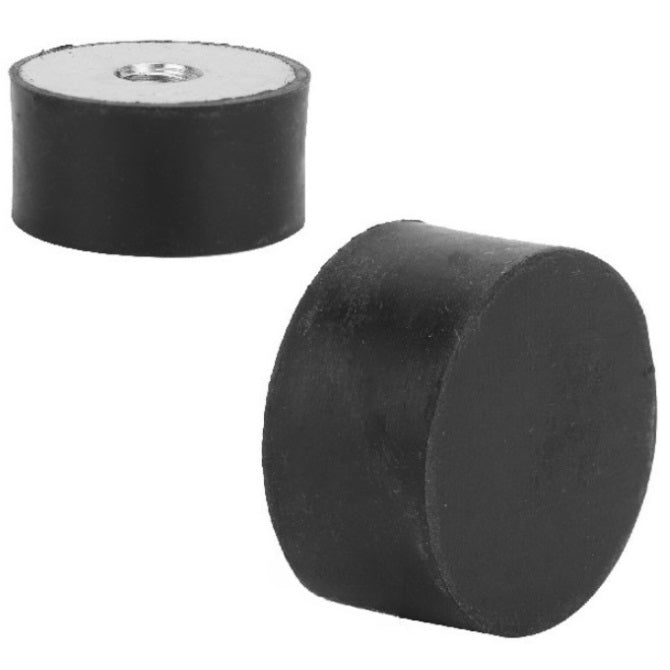 Buffer Mounts - 8x8 mm - M3x0.5 - Natural Rubber