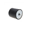 Bobbin Mounts - 20x15 mm - M6x1 - Natural Rubber