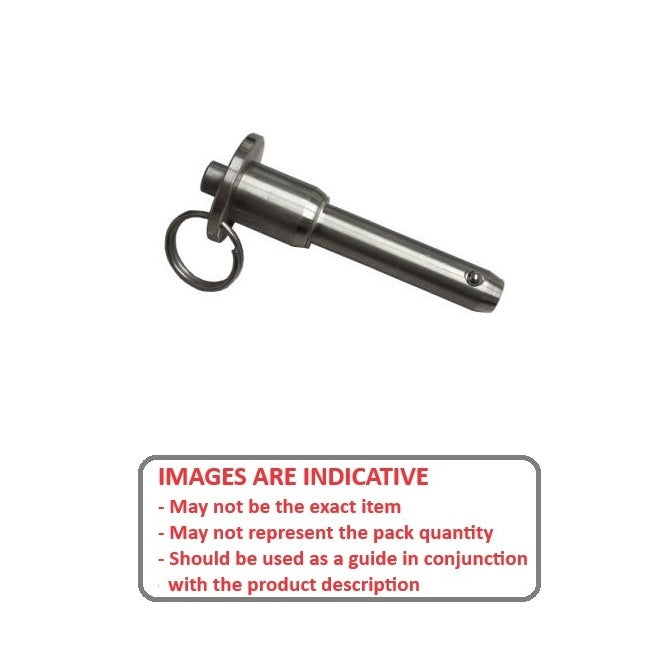 1078078 | BLP-079-0317-BT-S17 --- Ball Lock Pins - 7.94x31.75 mm - 17-4 PH Stainless / Aluminium Handle Button Handle Pin