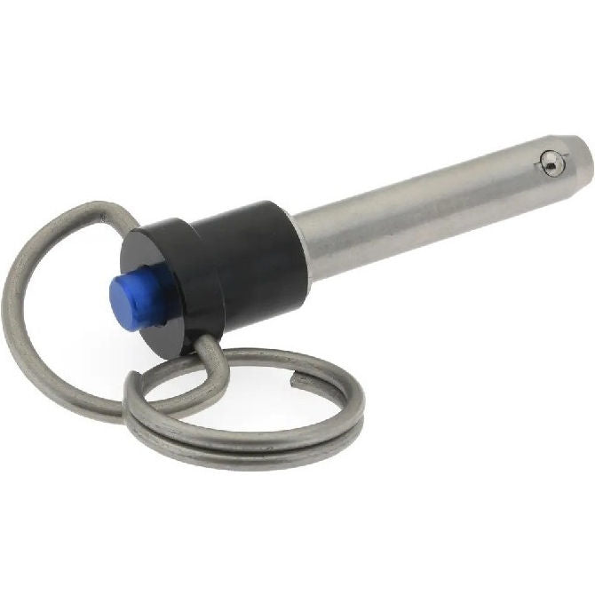 1056384 | BLP-048-0254-RHI-S17 --- Ball Lock Pins - 4.76x25.4 mm - 17-4 PH Stainless Ring Handle Industrial Stainless Steel Pin