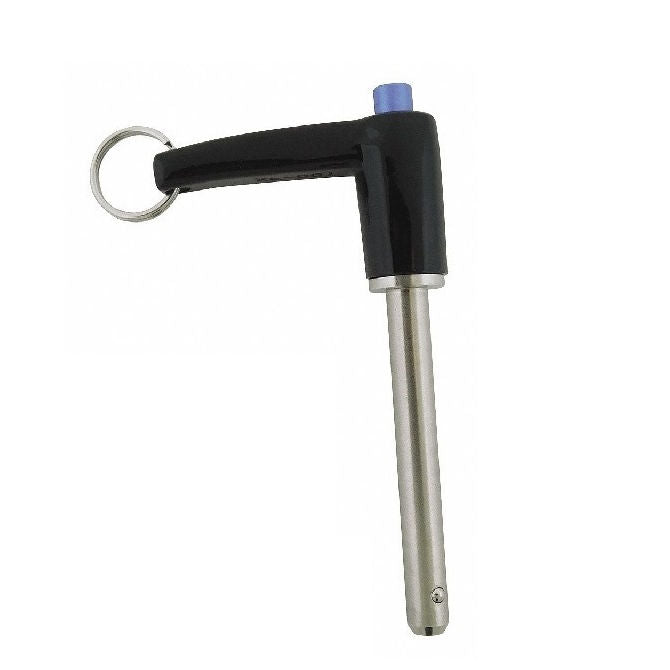 1073105 | BLP-064-0508-LI-S17 --- Ball Lock Pins - 6.35x50.8 mm - 17-4 PH Stainless L-Handle Industrial Stainless Steel Pin