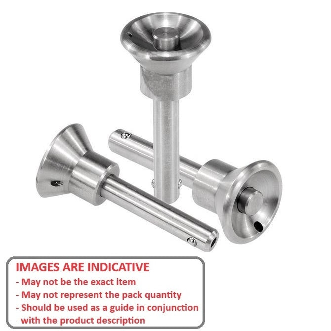 1056223 | BLP-048-0127-MRE-S4 (10 Pcs) --- Ball Lock Pins - 4.76x12.7 mm - 304 Stainless Steel Marine Style Pin