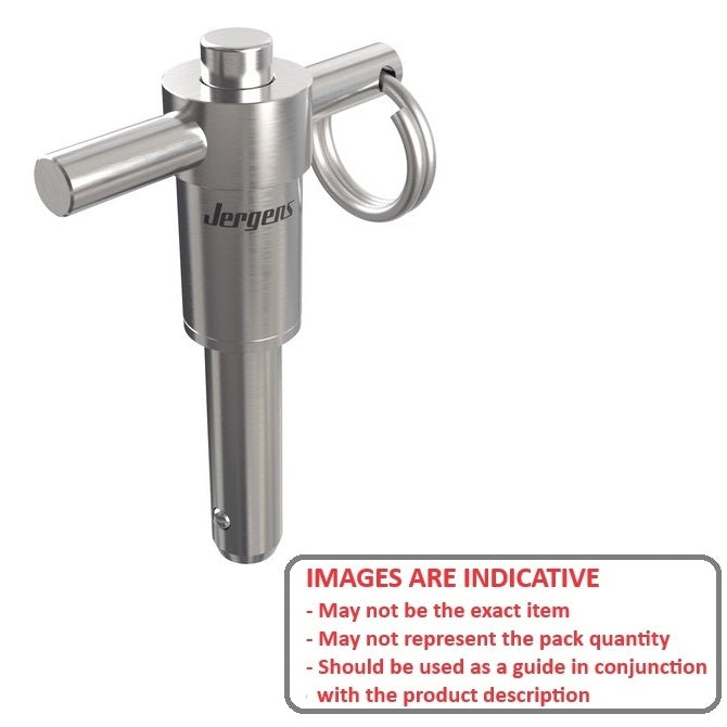 1078253 | BLP-079-0508-THD-S17 --- Ball Lock Pins - 7.94x50.8 mm - 17-4 PH Stainless No Shoulder Pin