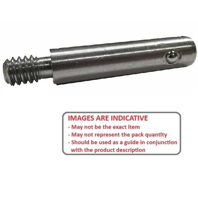 1056250 | BLP-048-0127-THR-S3 --- Ball Lock Pins - 4.76x12.7 mm - 303 Stainless Steel Threaded End Stainless Steel Pin