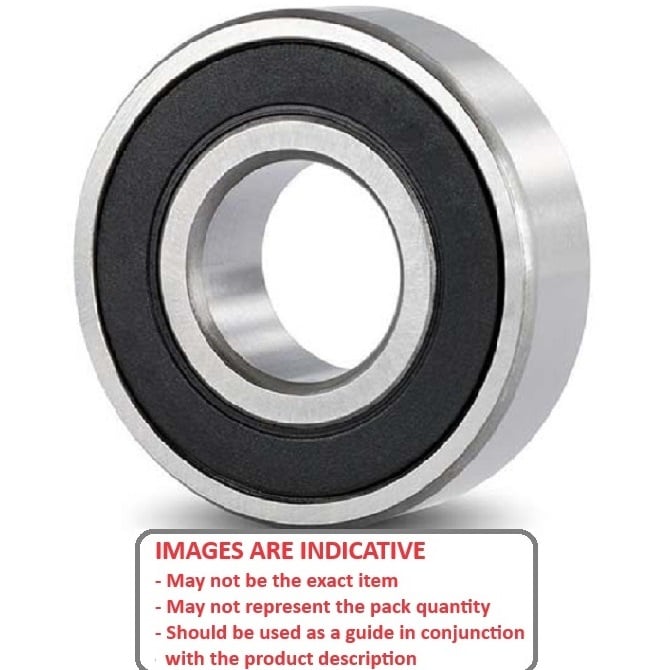1136280 | RLS8-2RS --- Single Row Ball Bearings - 25.4x57.15x15.875 mm - Chrome Steel SAE 52100