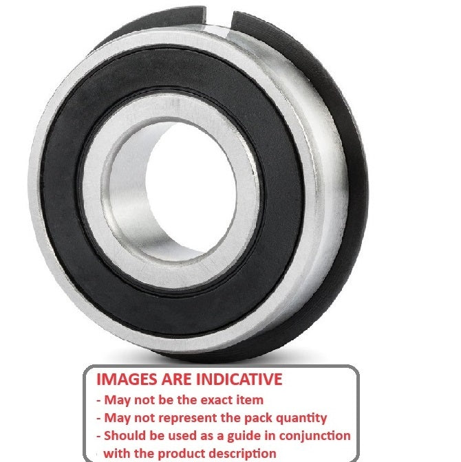 1097914 | 6001-2RS-NR-ECO --- Single Row Ball Bearings - 12x28x8 mm with Snap Ring - Chrome Steel SAE 52100