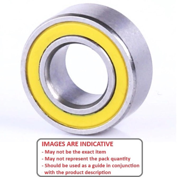 1086197 | SR6A-CSN-2RY-T9H-M-ECO --- Single Row Ball Bearings - 9.525x22.225x7.142 mm Unflanged - Stainless Steel AISI 440C - High Speed Polyamide Cage - Ceramic Si3N4 Balls Bearing