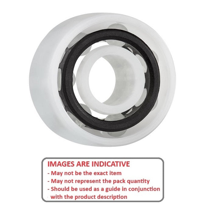 1091748 | P-5200-AGL --- Plastic Bearings - 10x30x14.28 mm - Acetal with Glass Balls Bearing