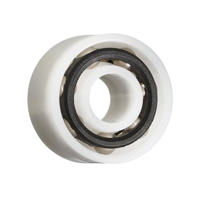 Plastic Bearings - 12.7x28.575x11.113 mm - Acetal with Stainless 316 Balls