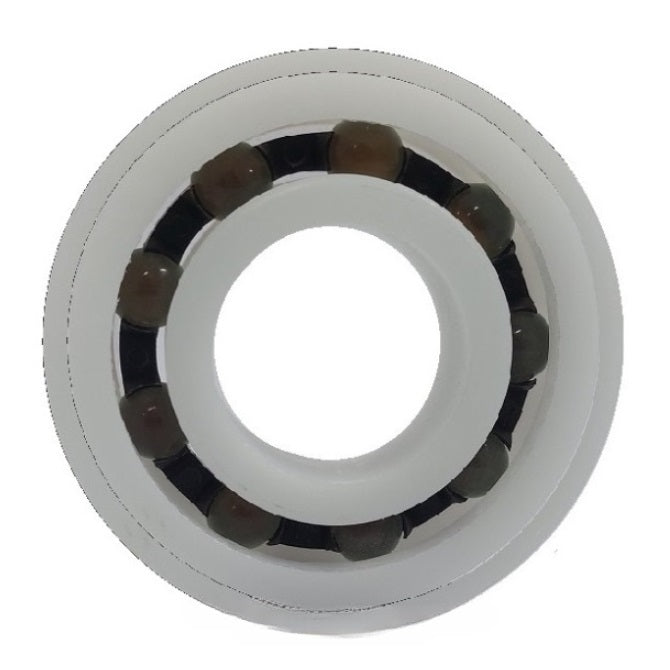 Plastic Bearings - 6.35x15.875x4.978 mm / 17.526 mm - Acetal with Glass Balls