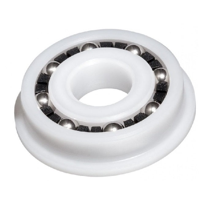 Plastic Bearings - 6.35x15.875x4.978 mm / 17.526 mm - Acetal with Stainless 316 Balls