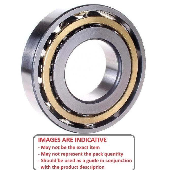 1115539 | 7303B --- Angular Contact Bearings - 17x47x14 mm Single Row Ball - Chrome Steel SAE 52100 Bearing
