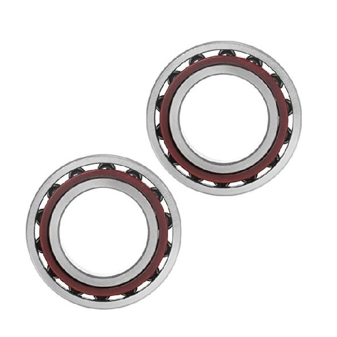 1115414 | 7203-15-T9H-DBLJP4 --- Angular Contact Bearings - 17x40x12 mm Single Row Ball - Chrome Steel SAE 52100 - High Speed Polyamide Cage Bearing