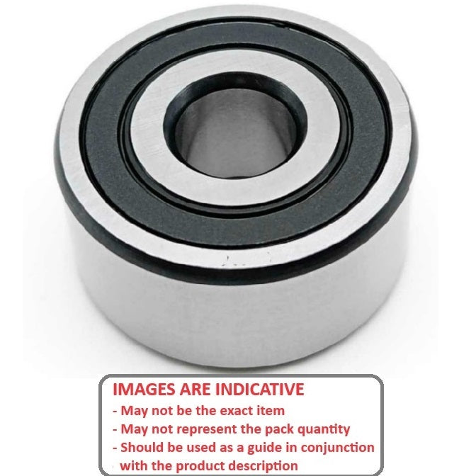 1115129 | 3803-2RS-ECO --- Angular Contact Bearings - 17x26x7 mm Double Row Ball - Chrome Steel SAE 52100 Bearing