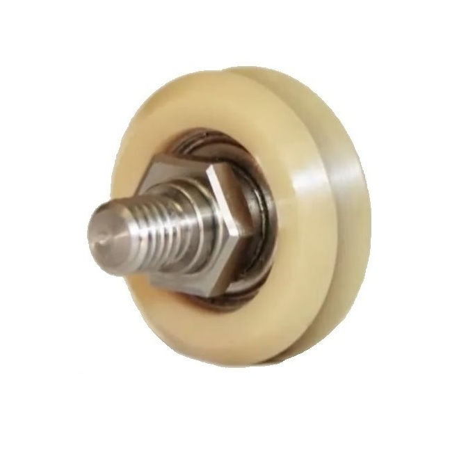 1036007 | DVWS1-POL --- Studded Guide Wheels Dual Vee - Size Reference 1 - 19.6x7.87 mm - Polymer Guide Wheel
