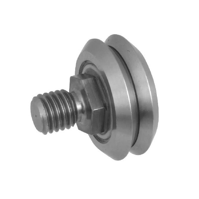 Studded Guide Wheels Dual Vee - Guide Wheel Size Reference 0 - 14.8x6.35 mm - Chrome Steel SAE 52100 with Shields