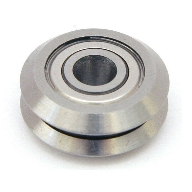 Plain Guide Wheels Dual Vee - Guide Wheel Size Reference 2 - 30.734x11.113 mm - Chrome Steel SAE 52100