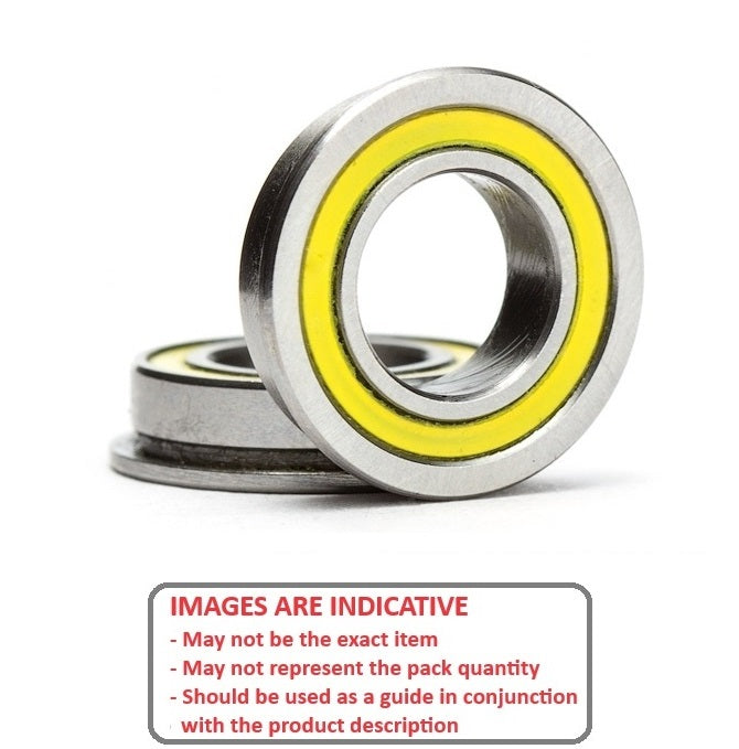 1044412 | SFMR63A-CSN-2RY-ECO --- Single Row Ball Bearings - 3x6x2.5 mm Flanged - Stainless Steel AISI 440C - Ceramic Si3N4 Balls Bearing