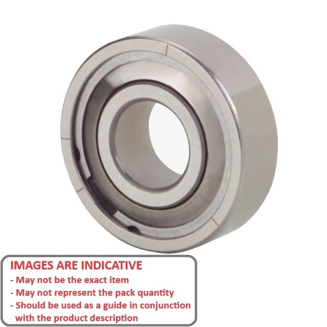 1039263 | S692-FF-MC34-GR5-R-L23 (20 Pcs) --- Single Row Ball Bearings - 2x6x2.3 mm Unflanged - Stainless Steel AISI 440C - Ribbon Retainer Low Torque