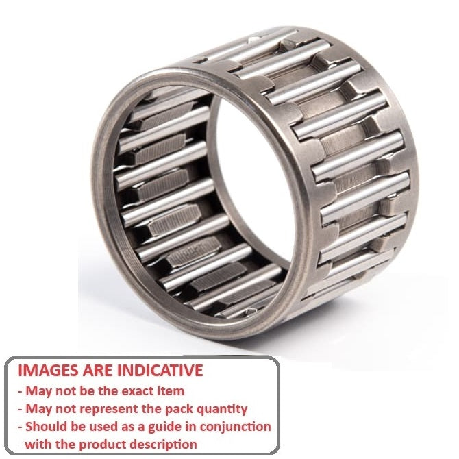 1122715 | NC-0200-0260-0140-ST --- Needle Roller without Inner Ring Bearings - 20x26x14 mm / 1400 Kgf Cage Type - Carbon Steel