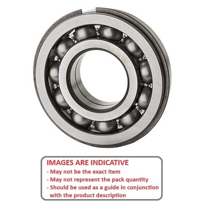 1110446 | R10D-NR-ECO --- Single Row Ball Bearings - 15.875x34.925x11.112 mm with Snap Ring - Chrome Steel SAE 52100 Bearing