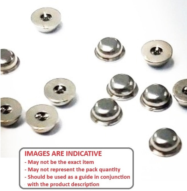 1001949 | C330 (10 Pcs) --- Pivot Bearings - 0.5x3.3x1.6 mm Flanged - Chrome Steel Bearing