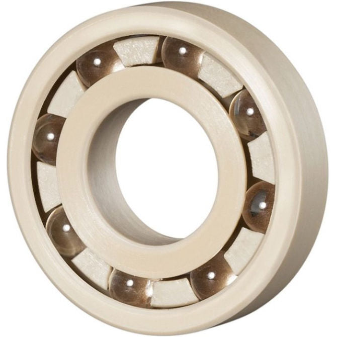 1058546 | P-R3-PKGL --- Plastic Bearings - 4.763x12.7x3.969 mm - PEEK Polyetheretherketone with Glass Balls Bearing