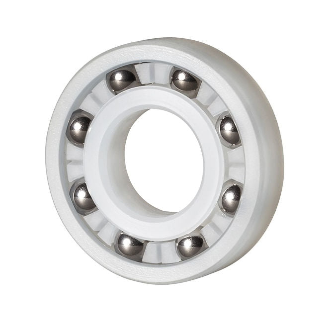 1110289 | P-R11820-KS6 --- Plastic Bearings - 15.875x28.575x6.35 mm - PVDF with Stainless Steel 316 Balls