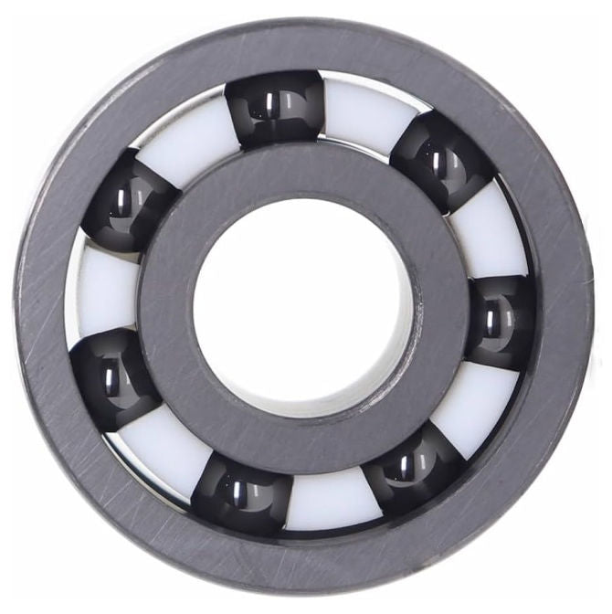 1098881 | CSN-6301-TF-DRY (Each) --- Single Row Ball Bearings - 12x37x12 mm Unflanged - Ceramic Silicon Nitride - PTFE Cage - Open Bearing