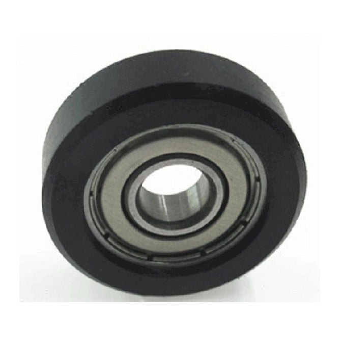 1114755 | PR-0170-050-ZZ-ES-55 (20 Pcs) --- Pressure Roller with Bearing Rollers - 17x5x5 mm Urethane OD - Stainless Steel AISI 440C