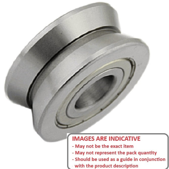 1067041 | V626-2RS-02-090-ECO --- Grooved OD Bearings - 6x19x6 mm Vee Groove - Chrome Steel Bearing
