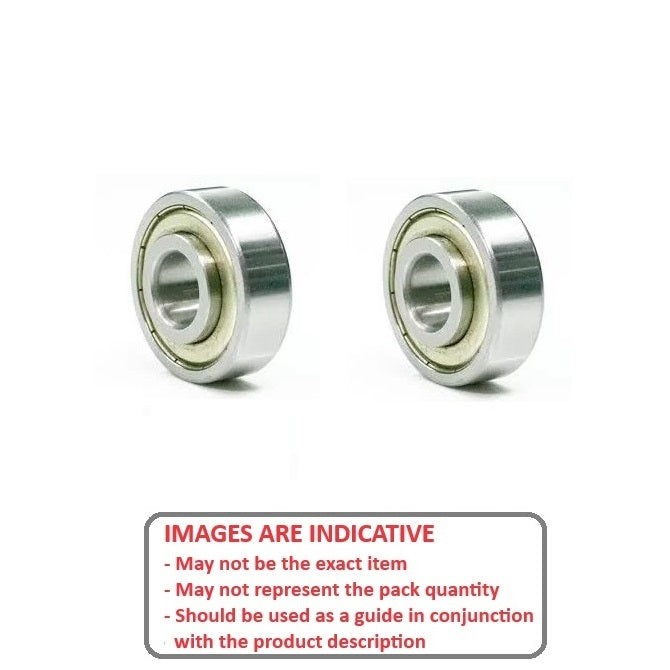 1081116 | WE608-ZZ-ECO-SG --- Single Row Ball Bearings - 8x22x7 mm / 9 mm Unflanged - Carbon Steel Bearing