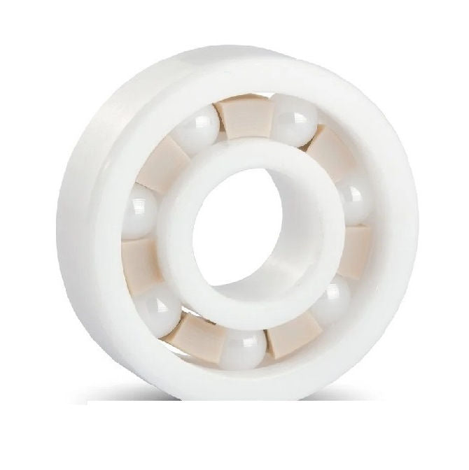 1115353 | CZR-6003-TF-DRY --- Single Row Ball Bearings - 17x35x10 mm Unflanged - Ceramic Zirconia - PTFE Cage