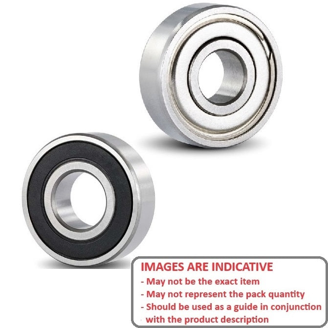 1093630 | 6200WC-ZRS --- Single Row Ball Bearings - 10x30x12.7 mm - Chrome Steel SAE 52100